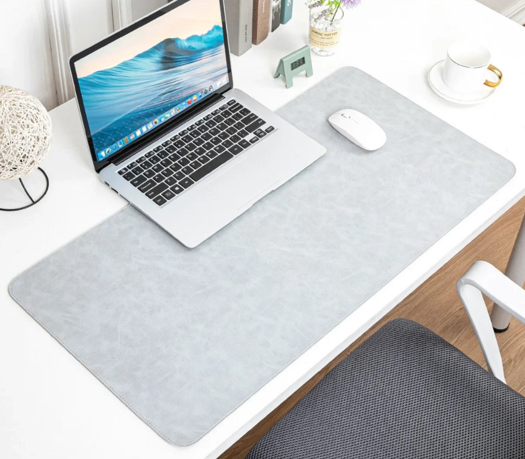 Waterproof PU Leather Desk Pad | Large Non-Slip Mouse Pad & Desk Protector