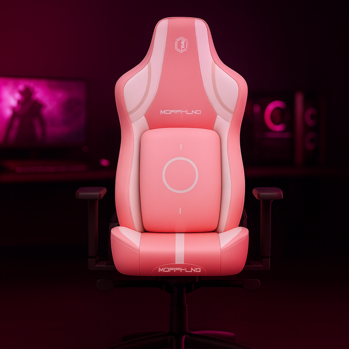 Leather Gaming Chair - Ergonomic Office & Gaming Seat with Dynamic Lumbar Support