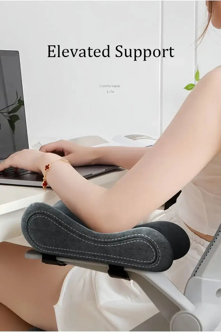 1 Pair Latex Memory Foam Armrest Pads for Elbow & Forearm Relief