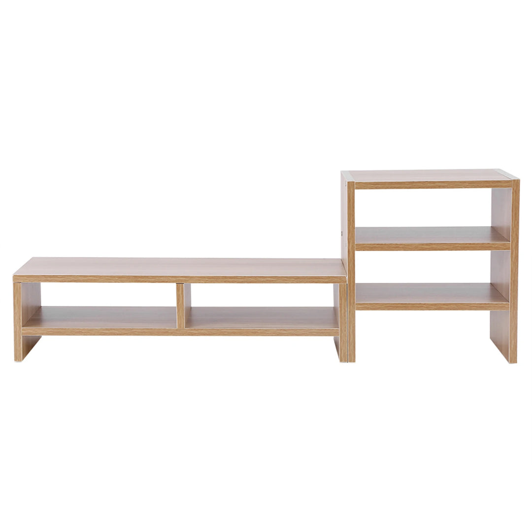 Computer Stand Storage Computer Laptop Monitor Riser Stand Desktop Wooden Storage Organizer 3 Layer Shelf Computer Monitor Riser
