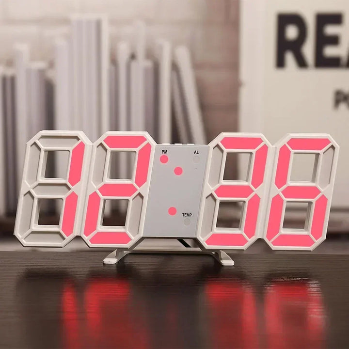 3D LED Digital Clock | Wall & Desk Decoration | Adjustable Brightness & Night Mode