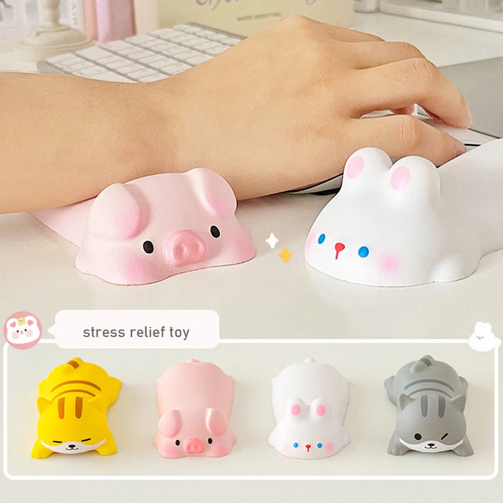 Cute Ergonomic Wrist Rest for Mouse | Kawaii Comfort Support for Home Office