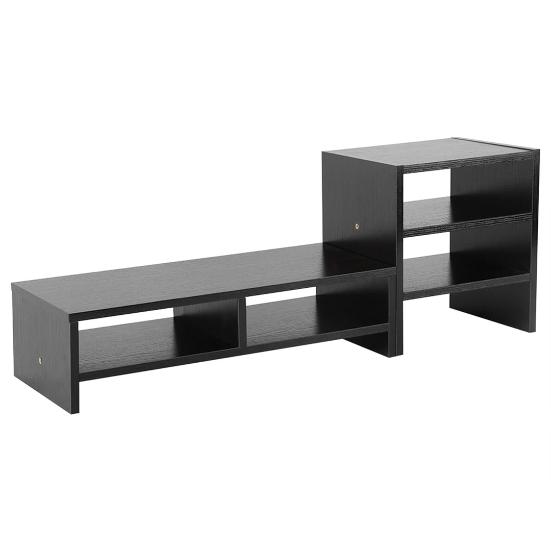 Computer Stand Storage Computer Laptop Monitor Riser Stand Desktop Wooden Storage Organizer 3 Layer Shelf Computer Monitor Riser