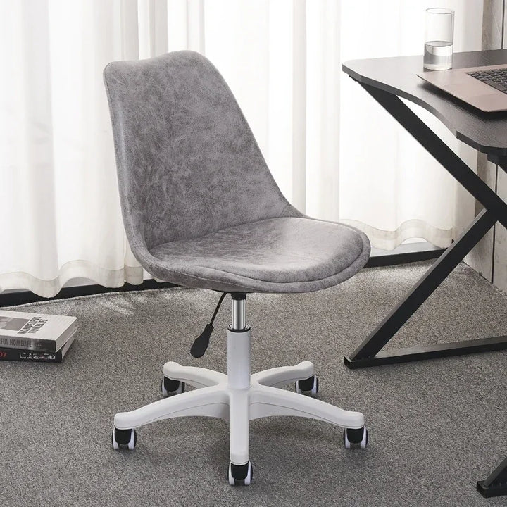 Ergonomic Swivel Desk Chair – Adjustable Office & Study Chair with Lumbar Support, Modern Compact Design for Home, Dorm & Workspace