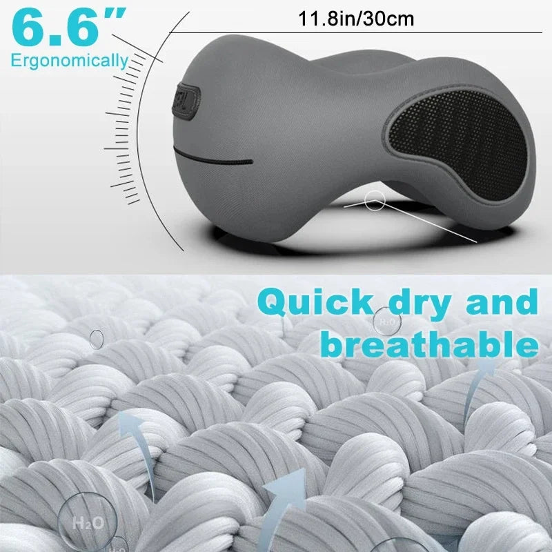 U-Shaped Memory Foam Neck Pillow | Support & Comfort for Work, Travel & Rest