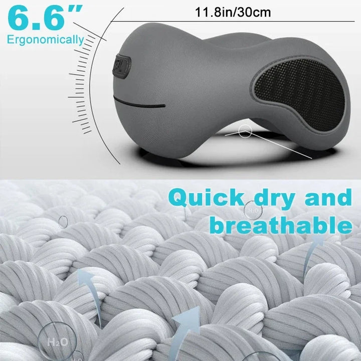 U-Shaped Memory Foam Neck Pillow | Support & Comfort for Work, Travel & Rest