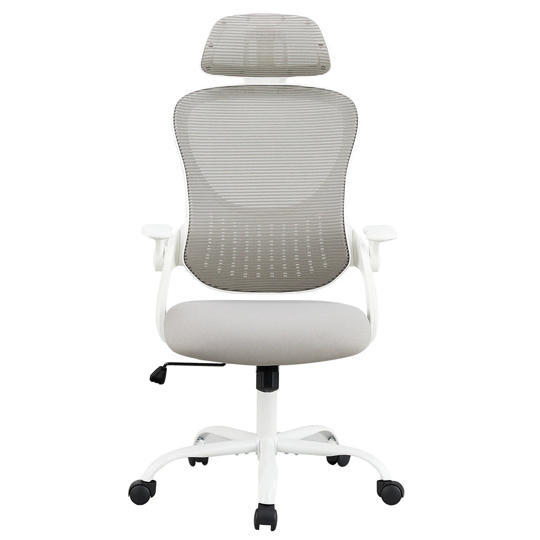 Mesh Ergonomic Office Computer Desk Chair Flip-up Arms Adjustable Headrests Comfortable Lumbar Support For Home Office