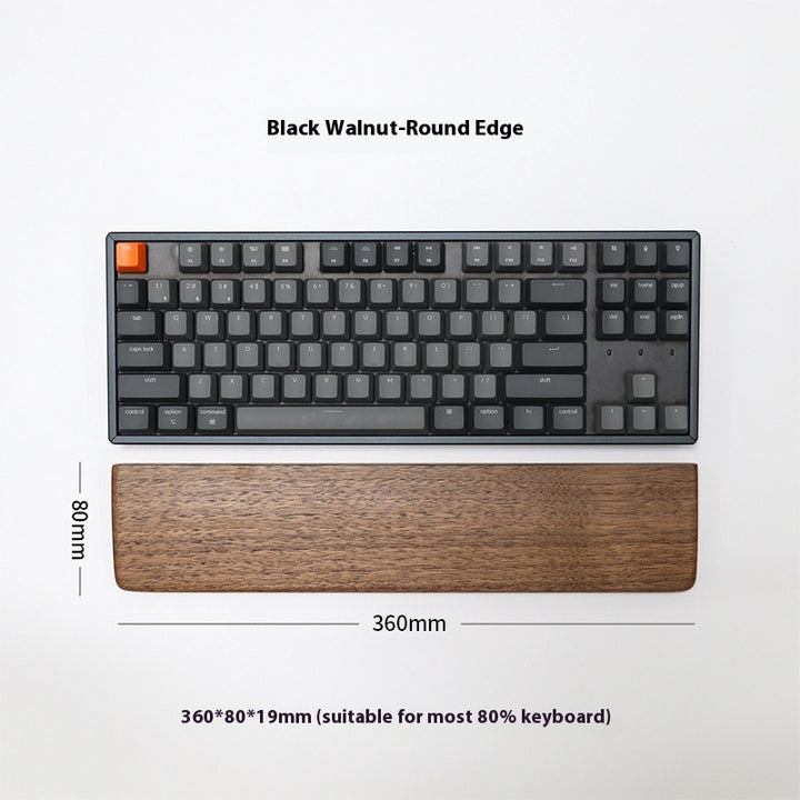 Wooden Keyboard & Mouse Wrist Rest | Ergonomic Palm Support Pad