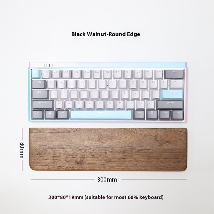 Wooden Keyboard & Mouse Wrist Rest | Ergonomic Palm Support Pad