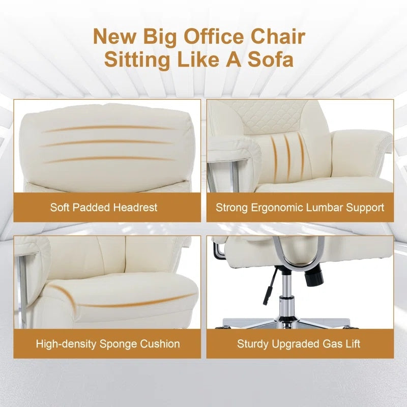 Premium White Executive Office Chair