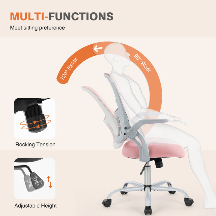Tall Office Chair for Standing Desk | Ergonomic Drafting Chair with Adjustable Foot Ring & Armrests