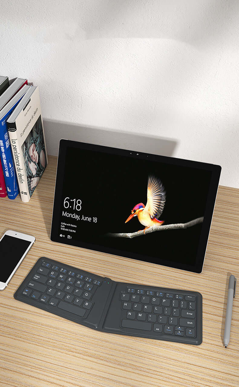 Universal Folding Bluetooth Keyboard for iPad & Tablets