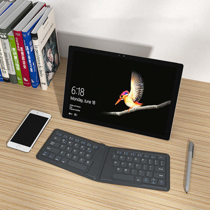 Universal Folding Bluetooth Keyboard for iPad & Tablets