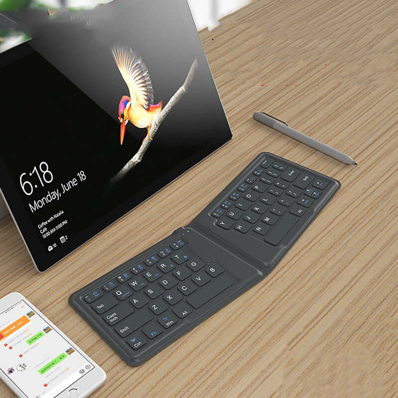 Universal Folding Bluetooth Keyboard for iPad & Tablets