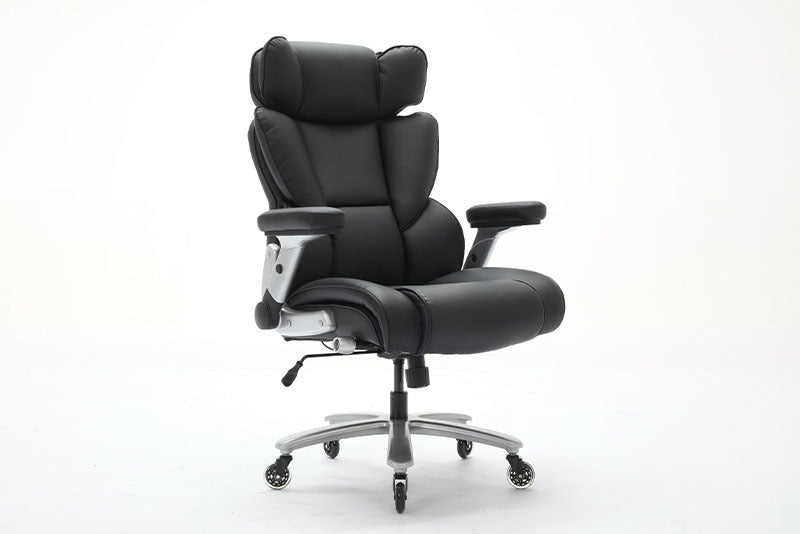 Big & Tall Executive Office Chair | 500 lbs Capacity, Flip-Up Arms & Wide Ergonomic Seat