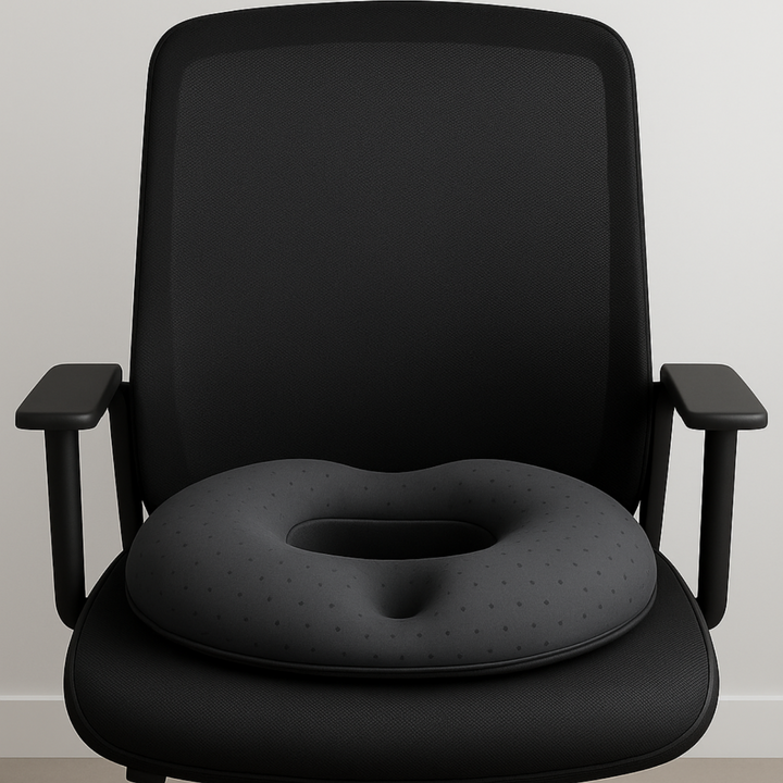 Heated Memory Foam Seat Cushion – Lumbar and Tailbone Relief