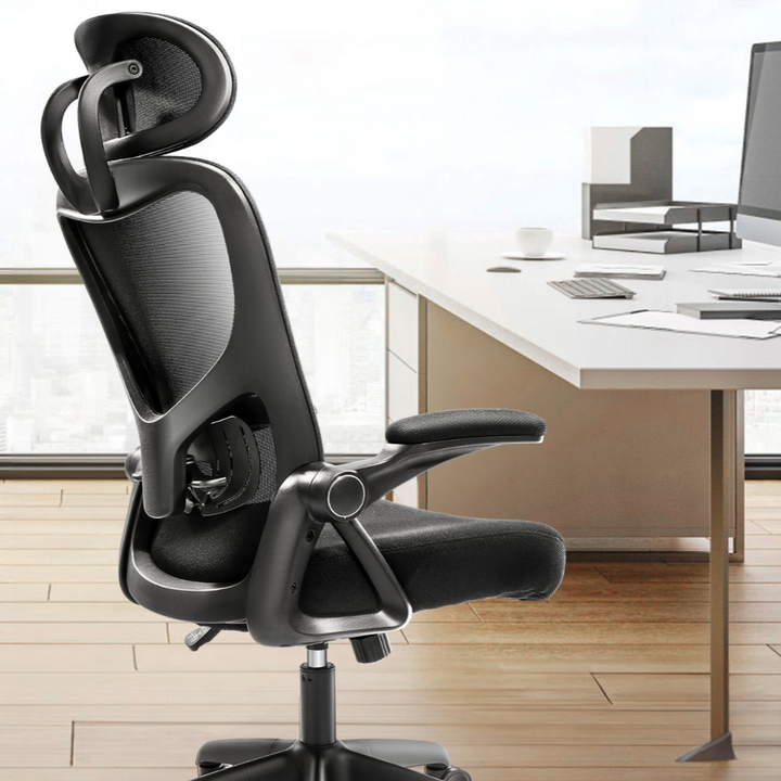 High Back Ergonomic Desk Chair With Adjustable Headrest