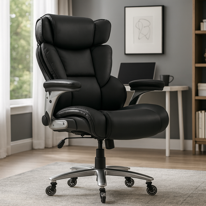 Big & Tall Executive Office Chair | 500 lbs Capacity, Flip-Up Arms & Wide Ergonomic Seat