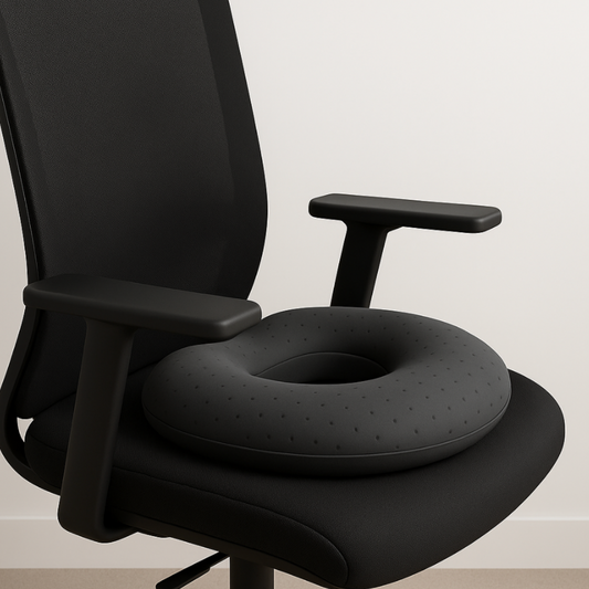 Heated Memory Foam Seat Cushion – Lumbar and Tailbone Relief