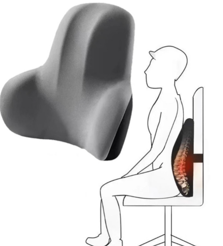 Lumbar Support Pillow – Memory Foam Back Cushion for Chairs