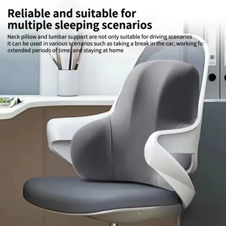 Lumbar Support Pillow – Memory Foam Back Cushion for Chairs
