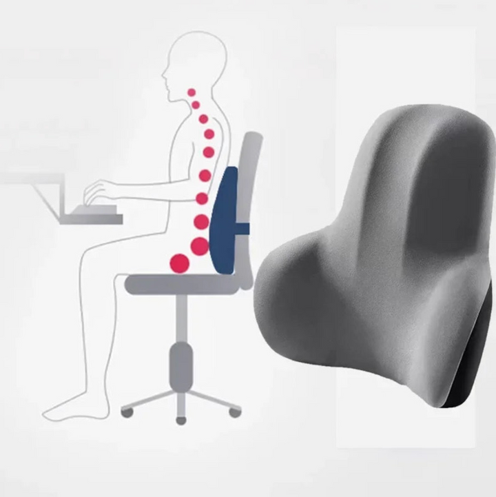 Lumbar Support Pillow – Memory Foam Back Cushion for Chairs