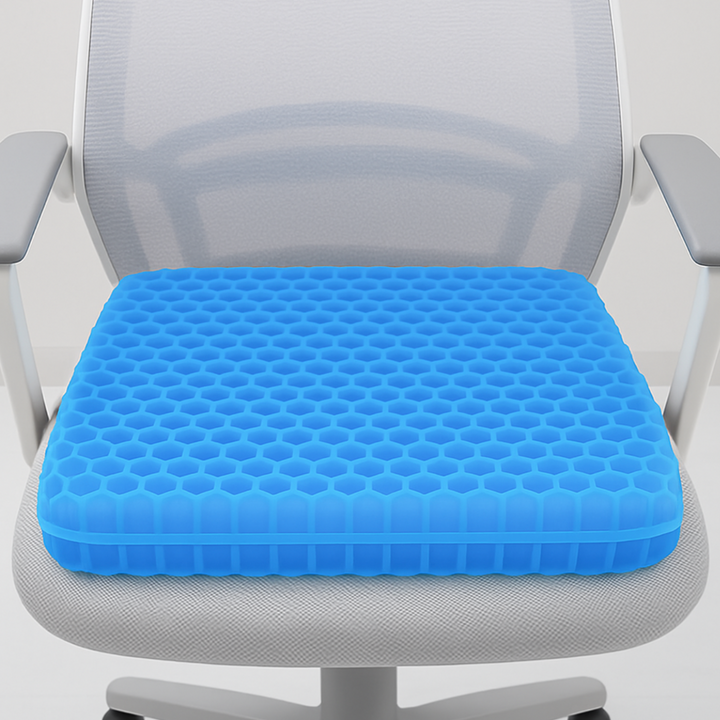 Gel Seat Cushion – Honeycomb Design for Back & Tailbone Relief