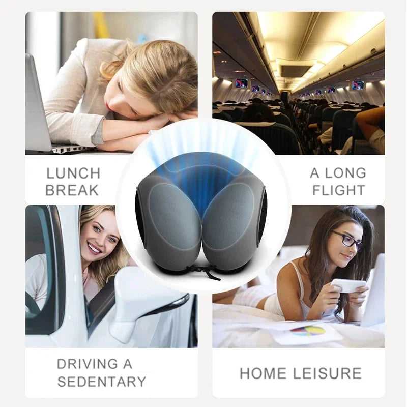U-Shaped Memory Foam Neck Pillow | Support & Comfort for Work, Travel & Rest
