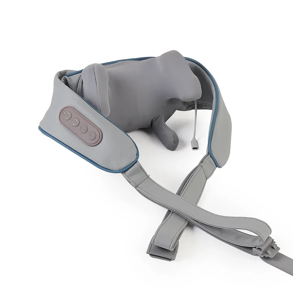 Foreverlily Wireless Neck & Back Massager - Heat + Shiatsu Kneading Shawl