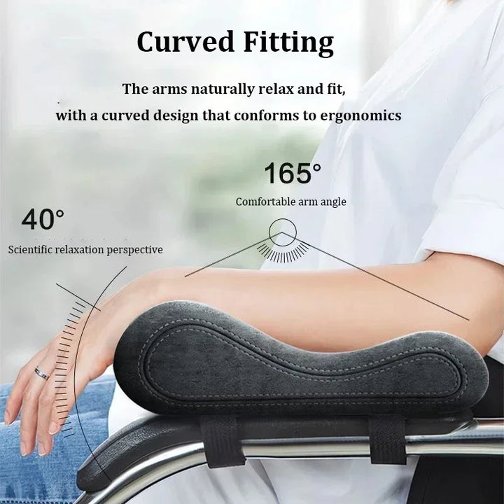 11 Pair Memory Foam Chair Armrest Pads – Pressure Relief Cushions for Office & Gaming Chairs | Elbow & Forearm Support for Long Sitting Comfort