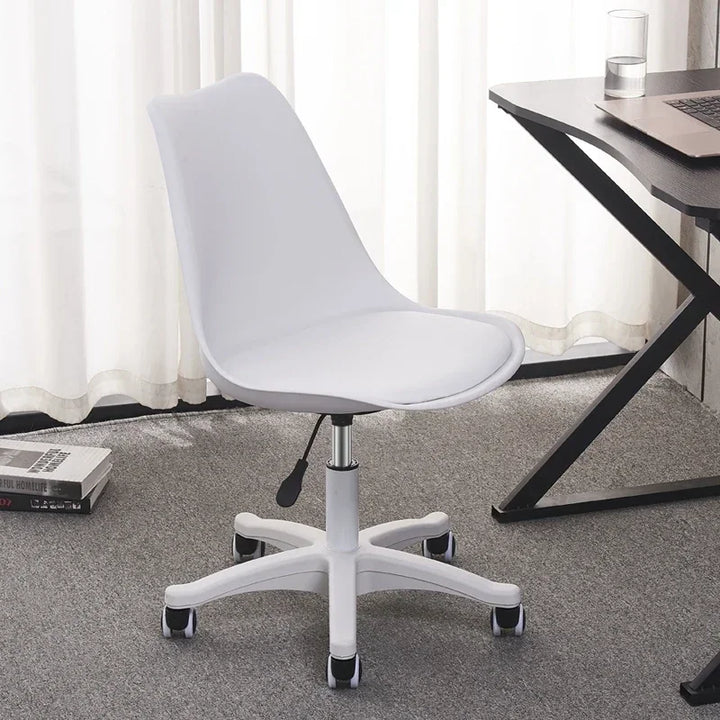 Ergonomic Swivel Desk Chair – Adjustable Office & Study Chair with Lumbar Support, Modern Compact Design for Home, Dorm & Workspace