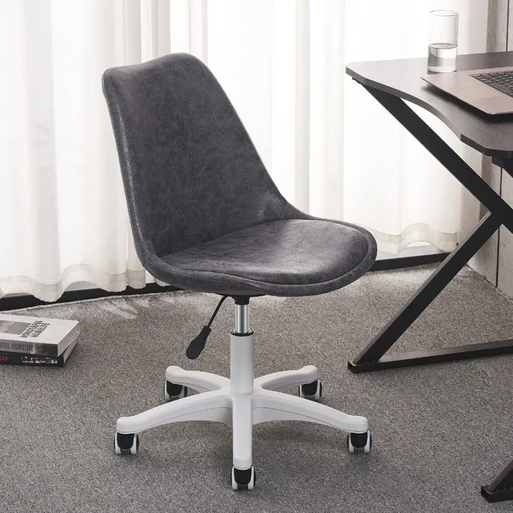 Ergonomic Swivel Desk Chair – Adjustable Office & Study Chair with Lumbar Support, Modern Compact Design for Home, Dorm & Workspace