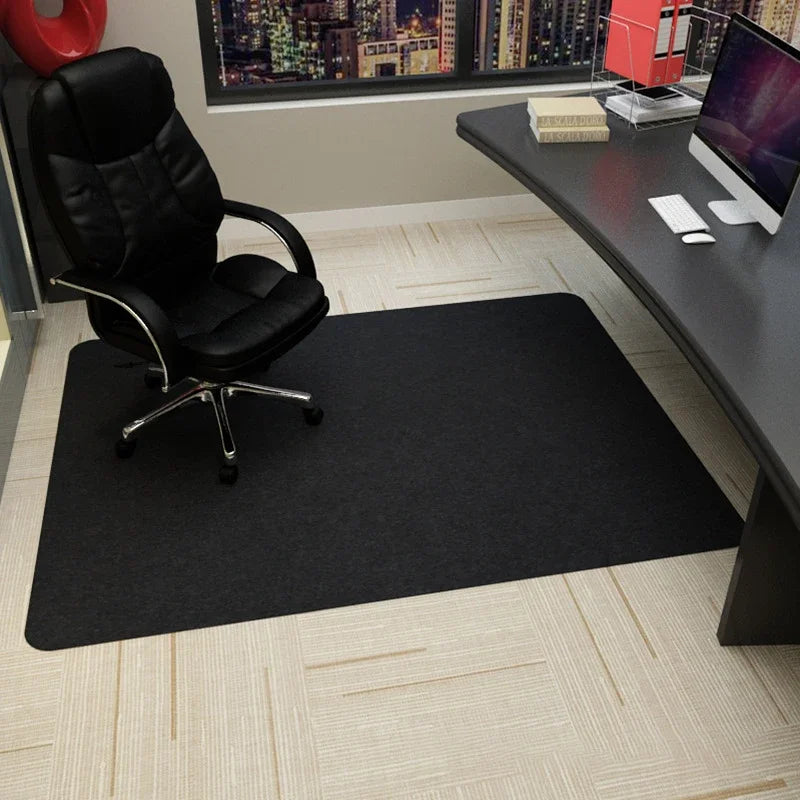 Anti-Slip Rolling Chair Mat 35”x47” (90x120cm) – Waterproof Office & Gaming Floor Protector Rug (Stripe Design)