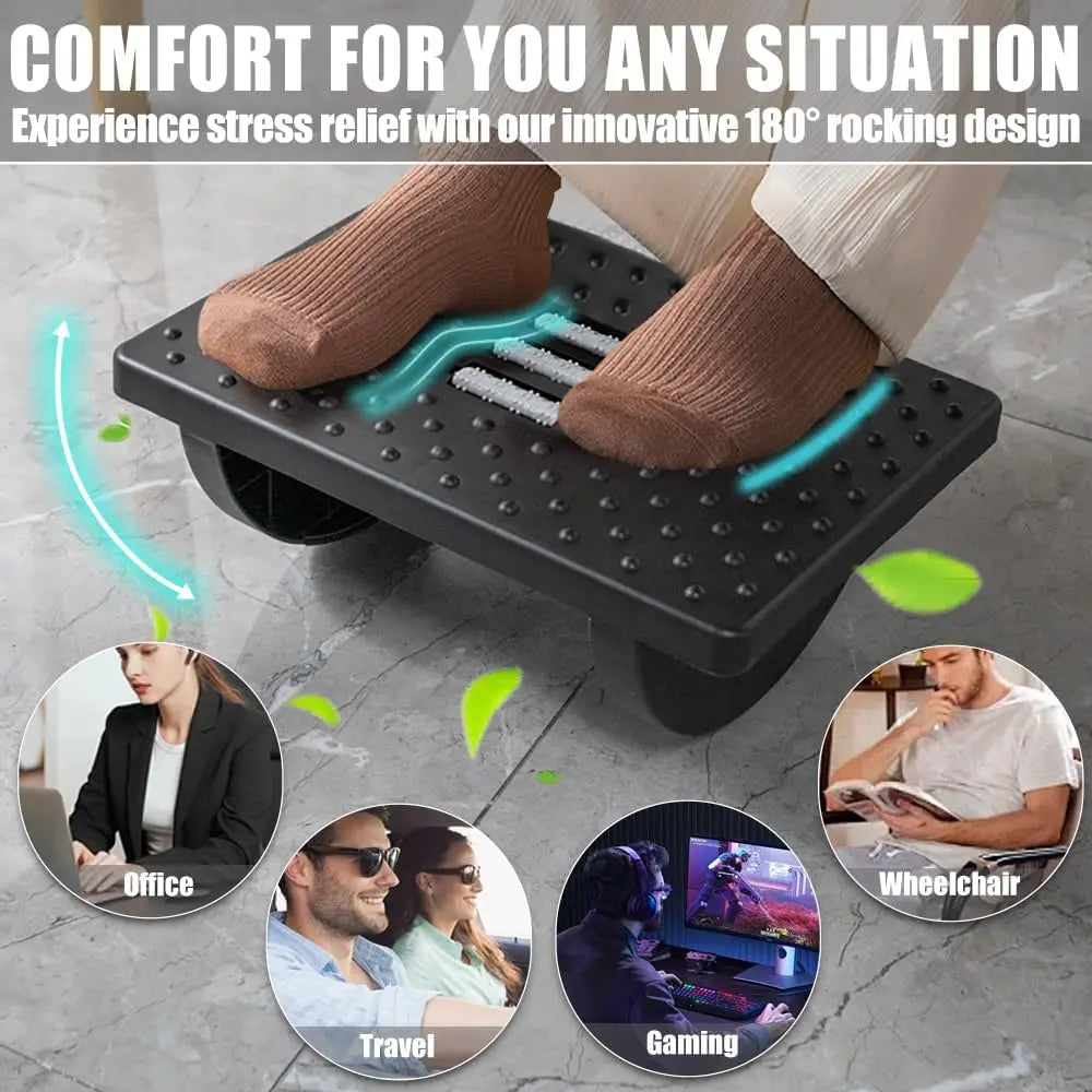 Rocking Footrest with Rollers – Posture & Leg Pain Relief