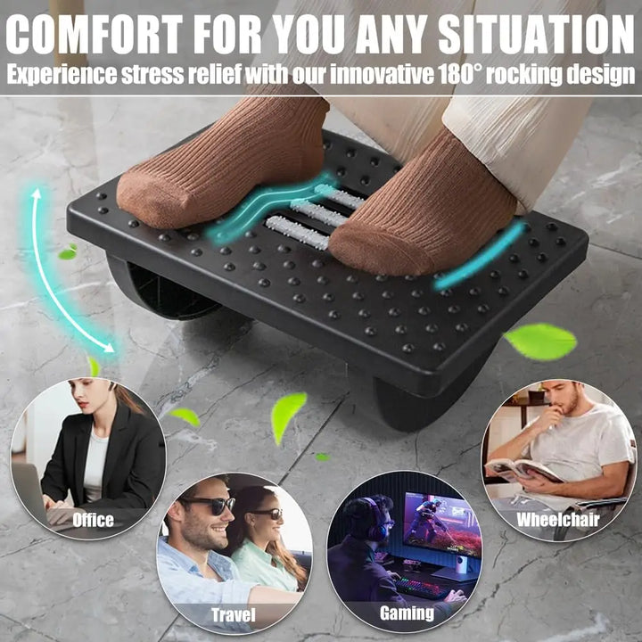 Rocking Footrest with Rollers – Posture & Leg Pain Relief