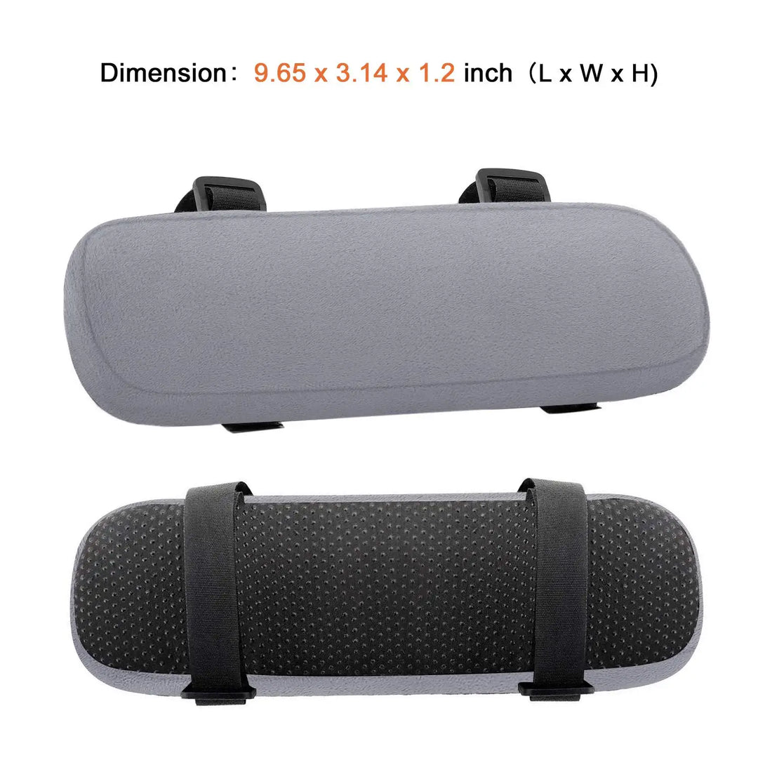 2PCS Memory Foam Armrest Cushions for Office & Gaming Chairs, Washable