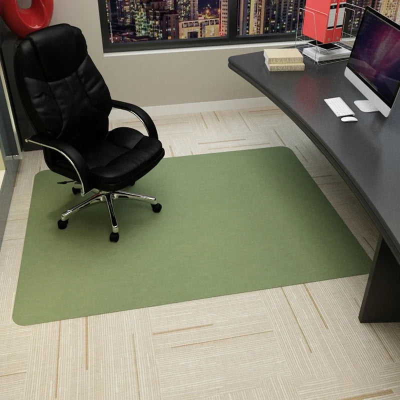 Anti-Slip Rolling Chair Mat 35”x47” (90x120cm) – Waterproof Office & Gaming Floor Protector Rug (Stripe Design)