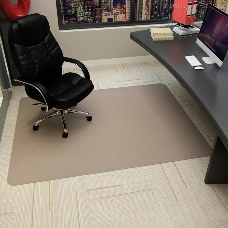 Anti-Slip Rolling Chair Mat 35”x47” (90x120cm) – Waterproof Office & Gaming Floor Protector Rug (Stripe Design)