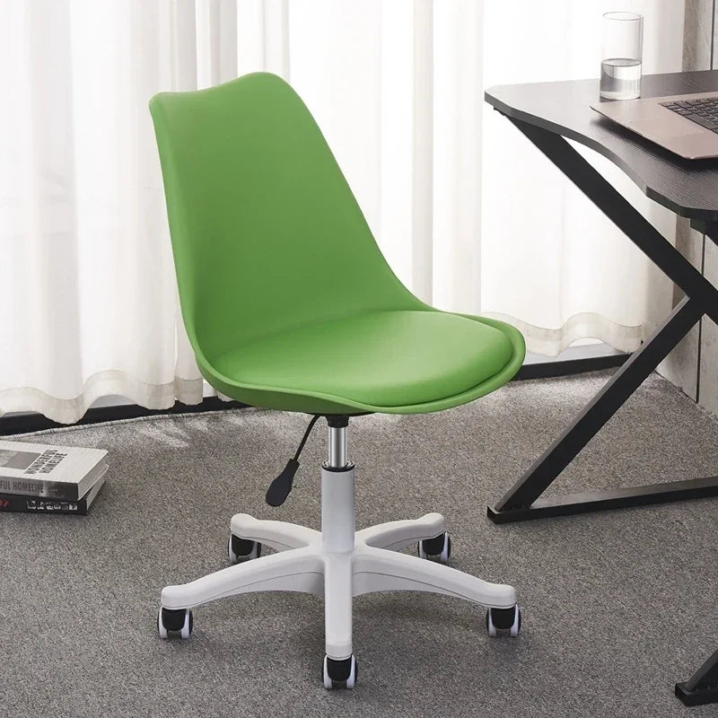 Ergonomic Swivel Desk Chair – Adjustable Office & Study Chair with Lumbar Support, Modern Compact Design for Home, Dorm & Workspace