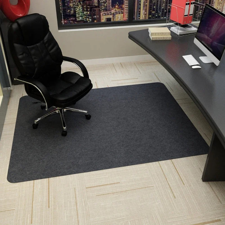 Anti-Slip Rolling Chair Mat 35”x47” (90x120cm) – Waterproof Office & Gaming Floor Protector Rug (Stripe Design)