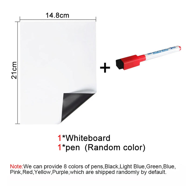 A5 Magnetic Dry Erase Whiteboard – Fridge Memo Pad