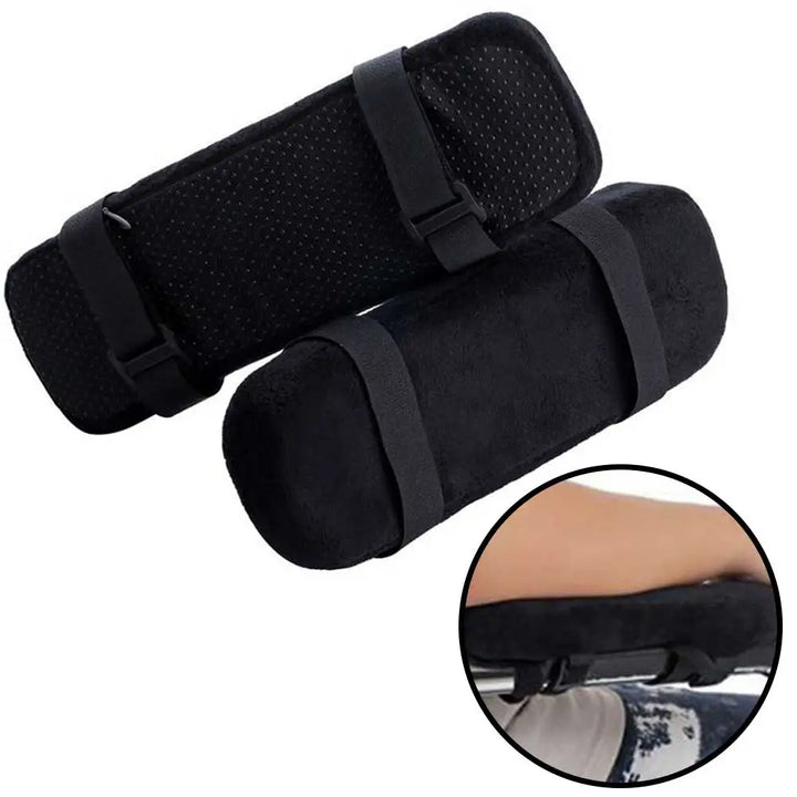 2PCS Memory Foam Armrest Cushions for Office & Gaming Chairs, Washable