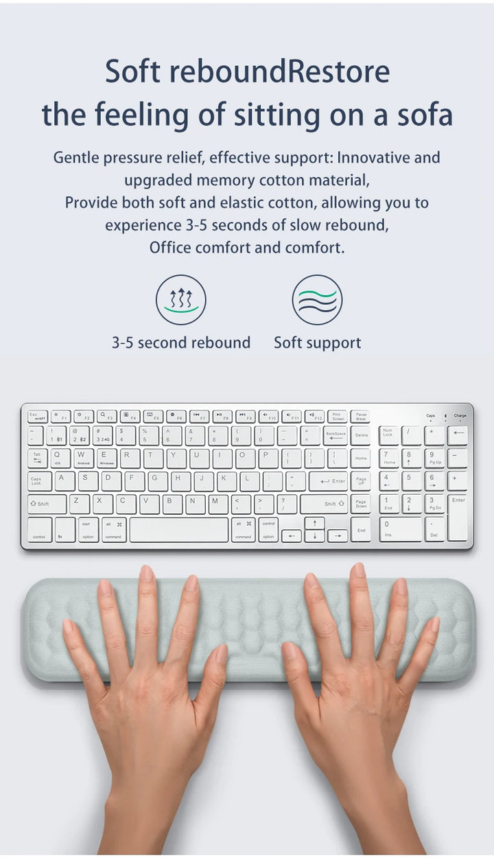 Ergonomic Memory Foam Wrist Rest for Keyboard & Mouse – Office Use