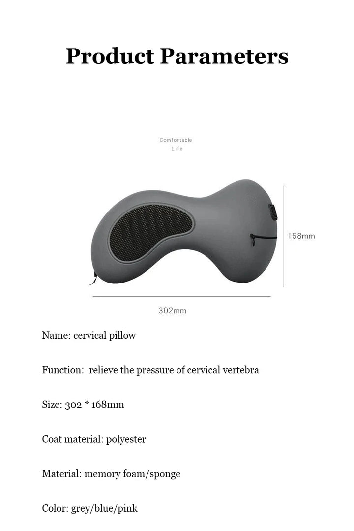 U-Shaped Memory Foam Neck Pillow | Support & Comfort for Work, Travel & Rest