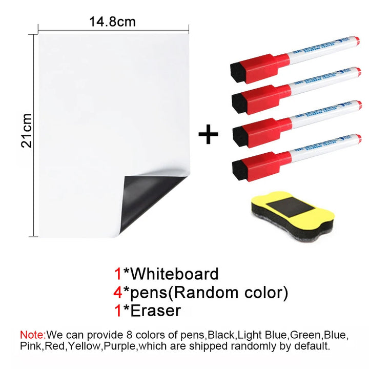 A5 Magnetic Dry Erase Whiteboard – Fridge Memo Pad