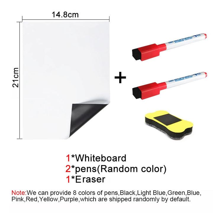 A5 Magnetic Dry Erase Whiteboard – Fridge Memo Pad