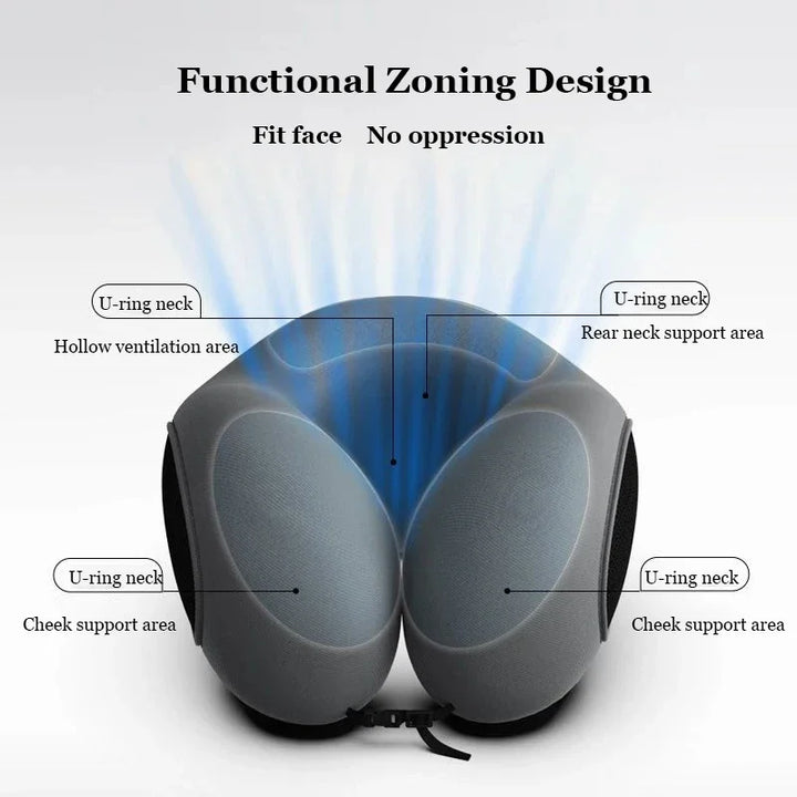 U-Shaped Memory Foam Neck Pillow | Support & Comfort for Work, Travel & Rest