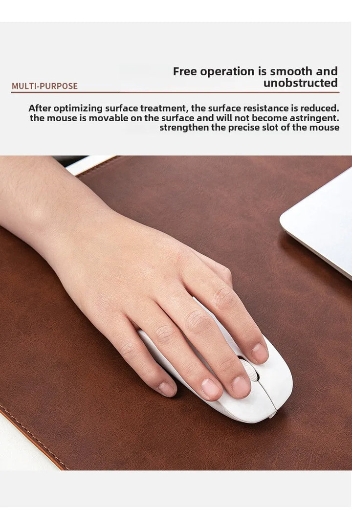Waterproof PU Leather Desk Pad | Large Non-Slip Mouse Pad & Desk Protector