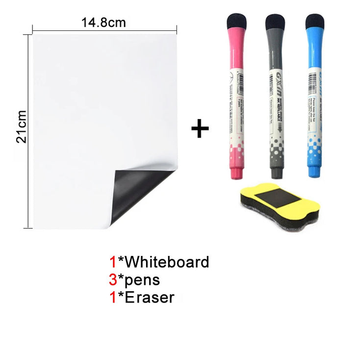 A5 Magnetic Dry Erase Whiteboard – Fridge Memo Pad