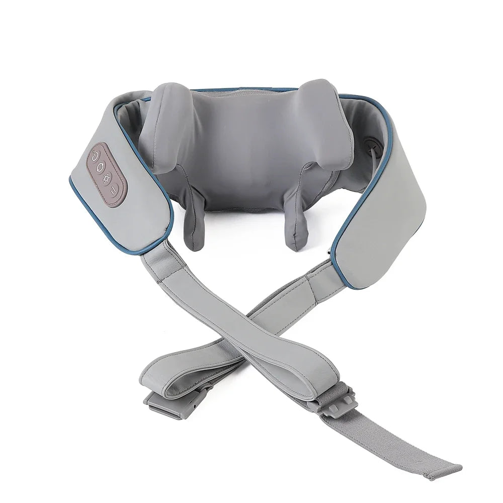 Foreverlily Wireless Neck & Back Massager - Heat + Shiatsu Kneading Shawl
